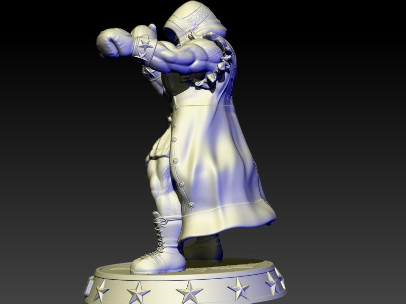 街头霸王 拳王拜森3D打印模型