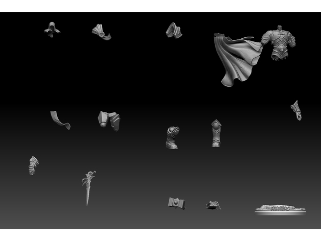 魔兽世界 阿尔萨斯3D打印模型