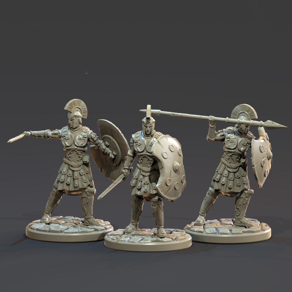 雅典士兵3D打印模型