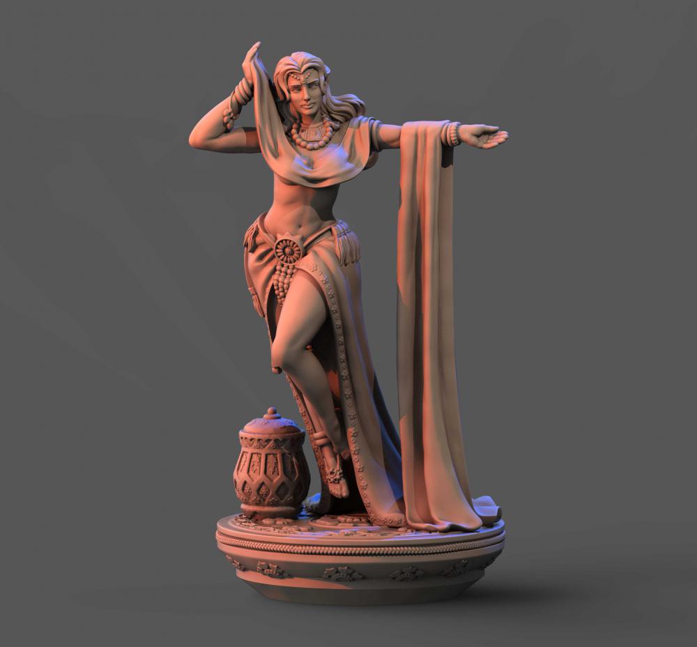 阿普沙拉 飞天女神3D打印模型