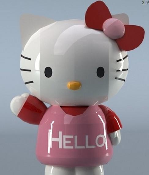 hello_kitty3D打印模型