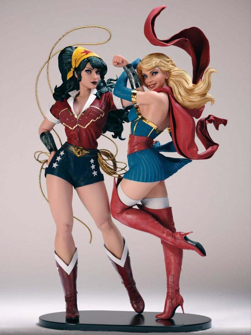 神奇女侠和超女3D打印模型
