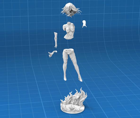 黑凤凰3D打印模型