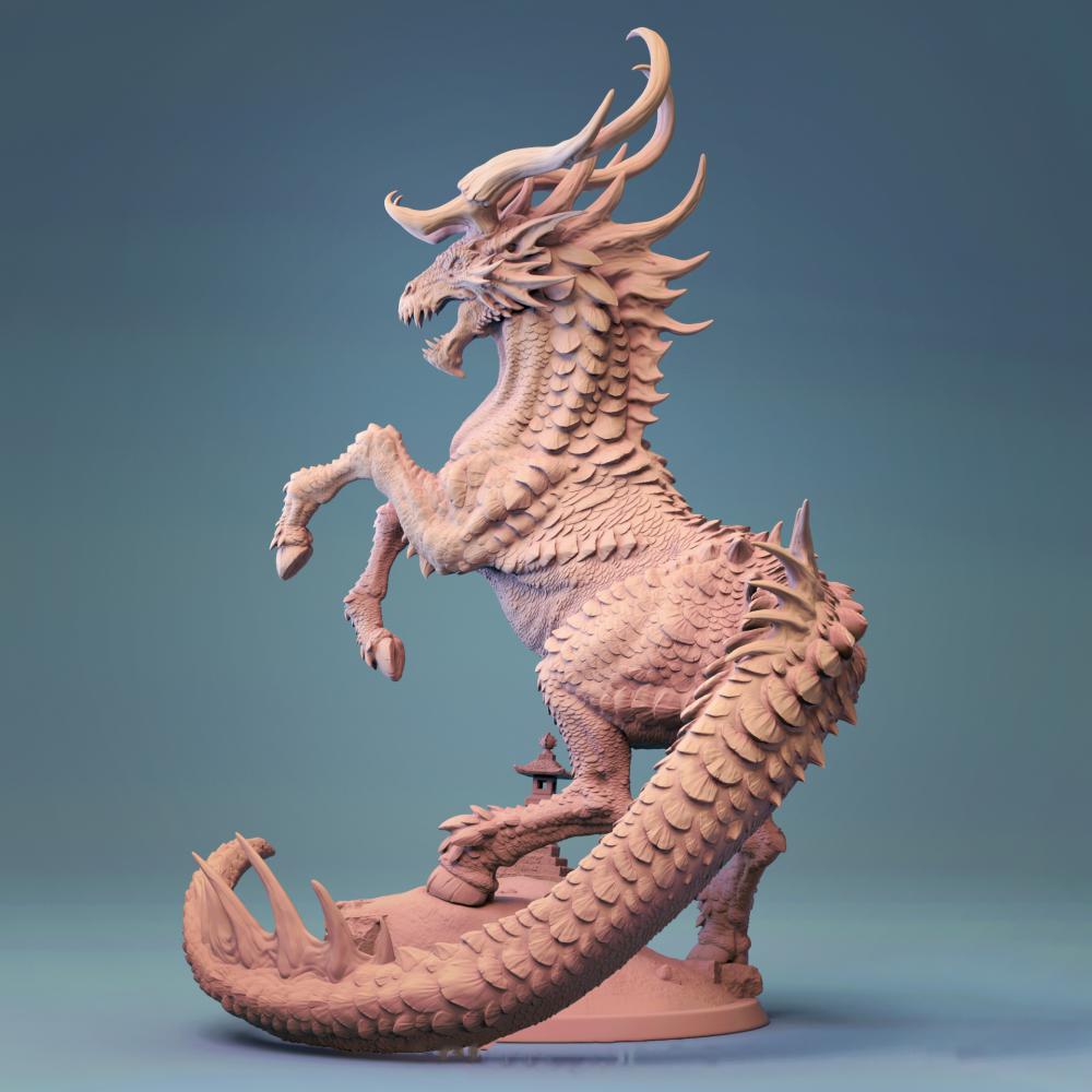 神兽麒麟3D打印模型