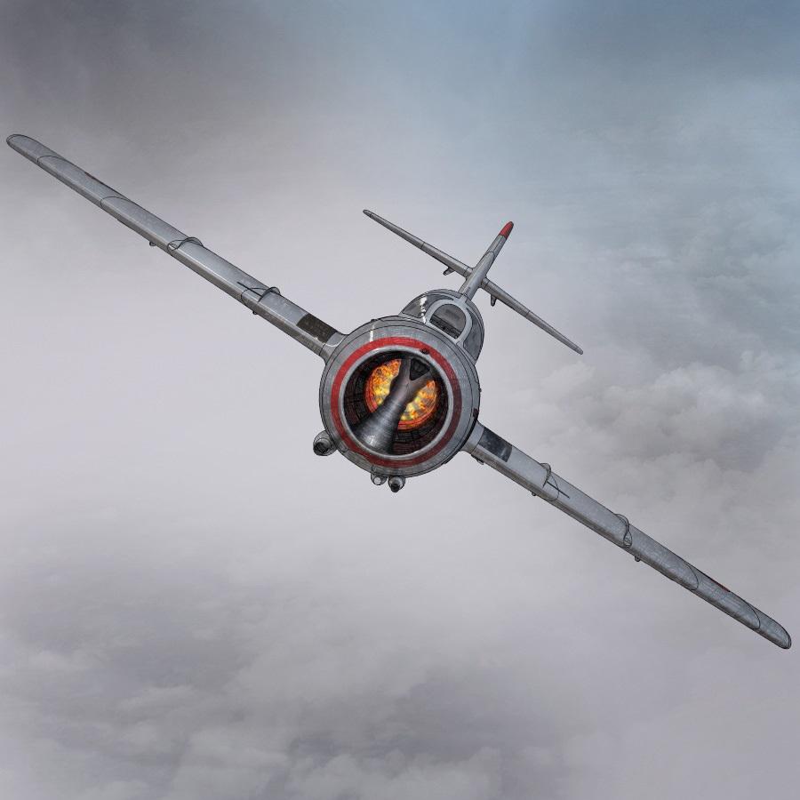 米格15战斗机3D打印模型