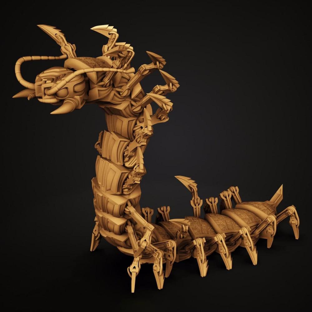 机械蜈蚣3D打印模型