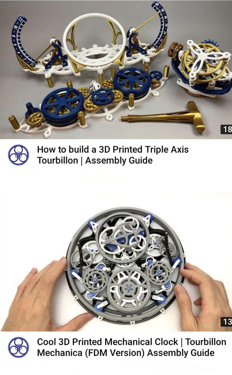 陀飞轮腕表3D打印模型