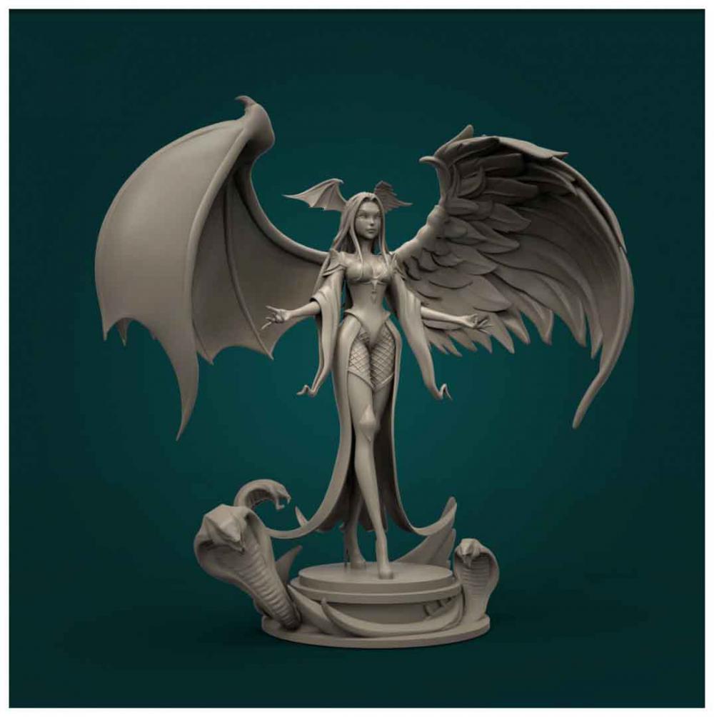 天使与魔鬼3D打印模型