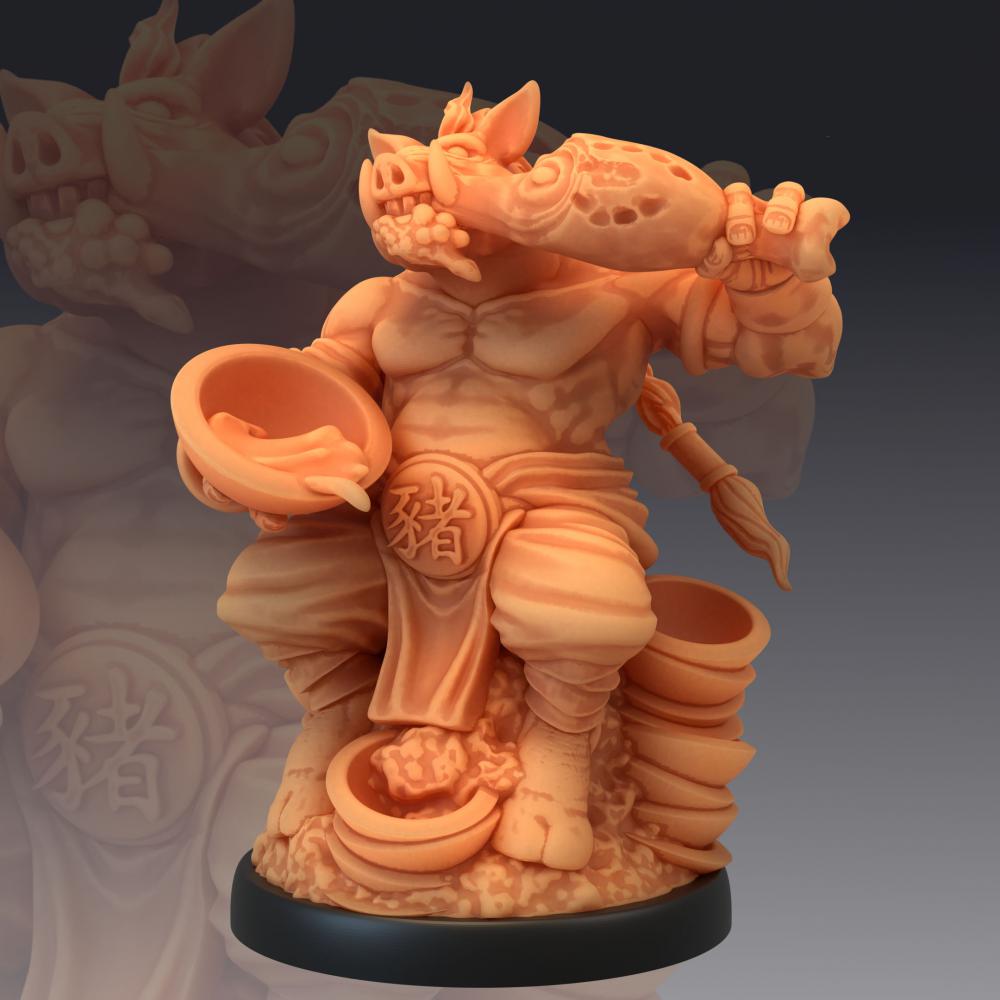 中国神话西游记-猪八戒3D打印模型