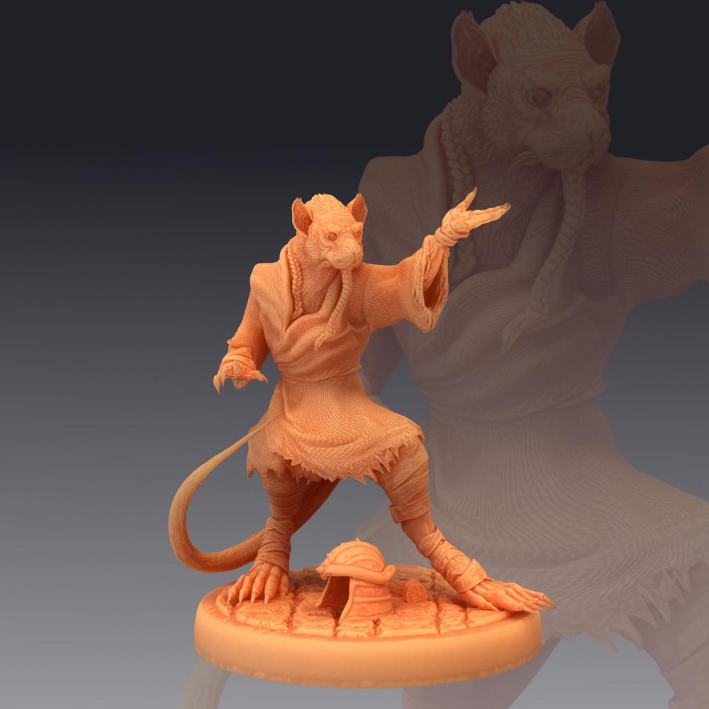 中国神话西游记-狼妖3D打印模型