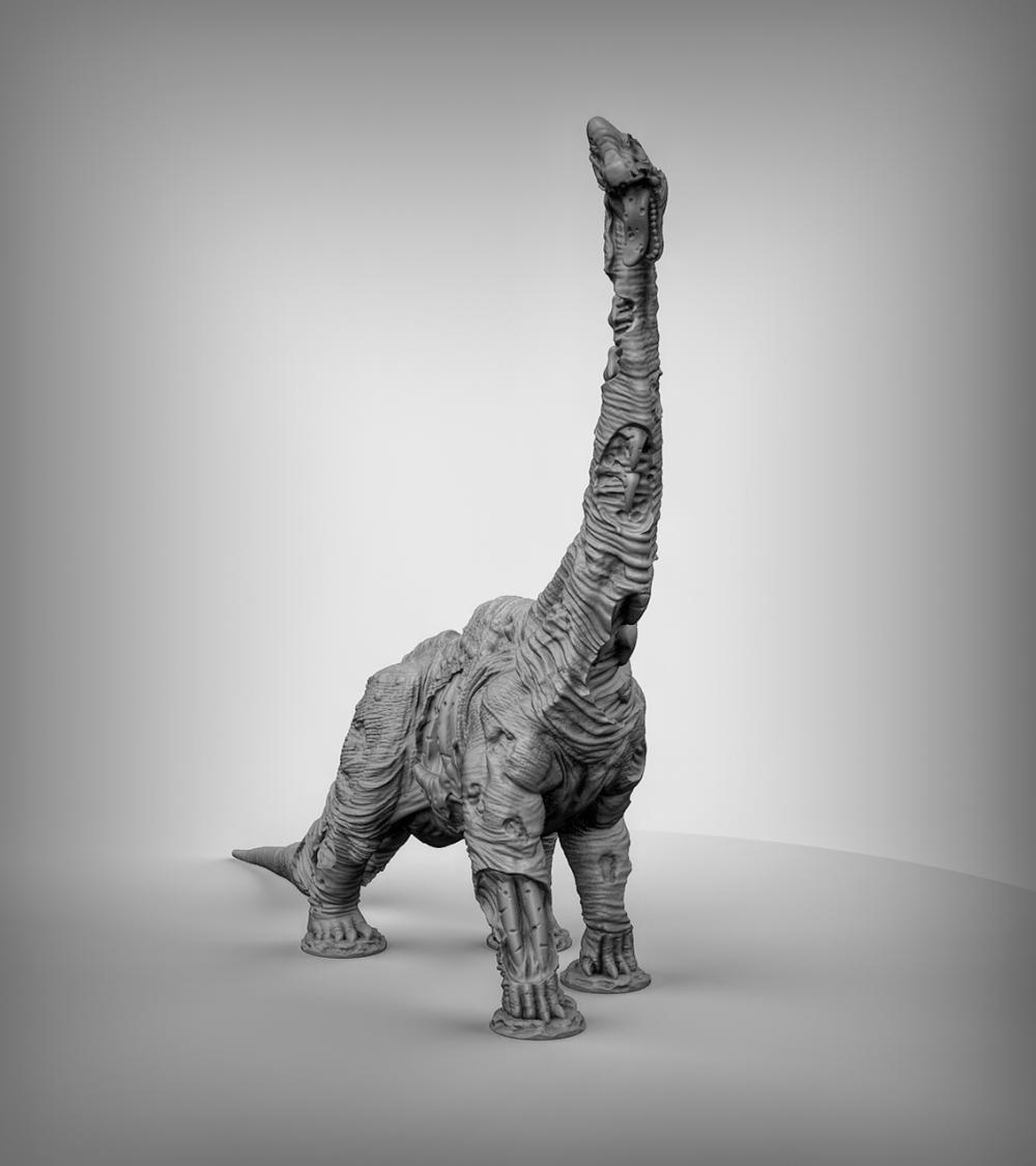 长颈巨龙属3D打印模型