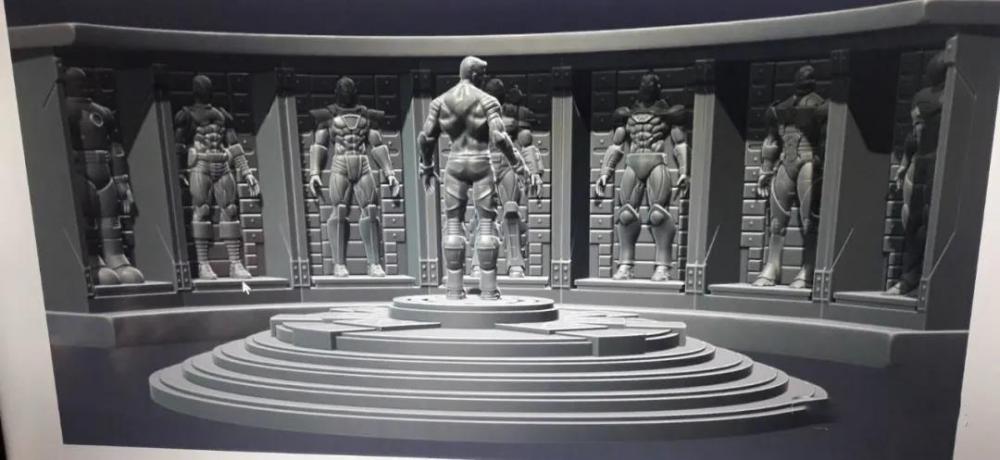 【漫威英雄】 钢铁侠机甲陈列室3D打印模型
