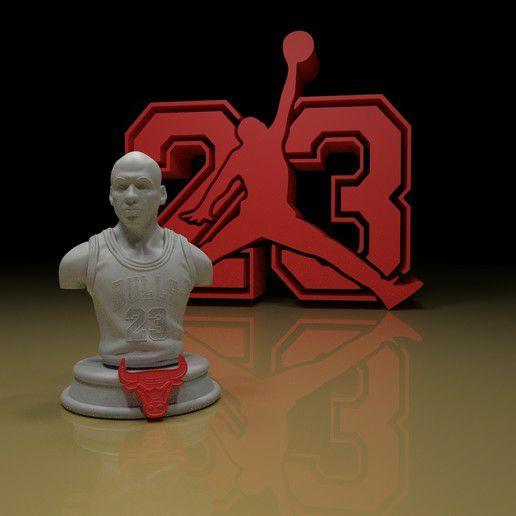 迈克尔乔丹胸像3D打印模型
