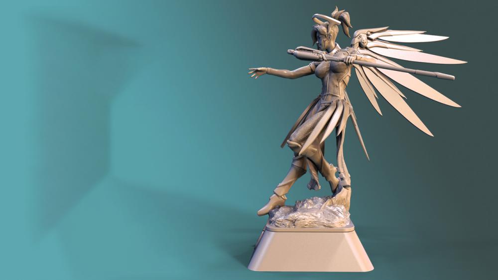 【守望先锋】女武神-安吉拉·齐格勒3D打印模型