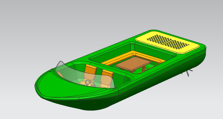 小游艇模型3D打印模型