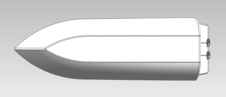 豪华游艇3D打印模型