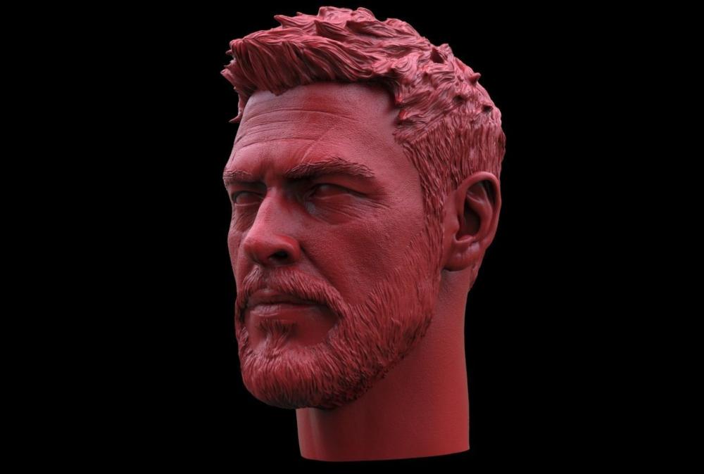 《雷神》托尔 高精头雕3D打印模型