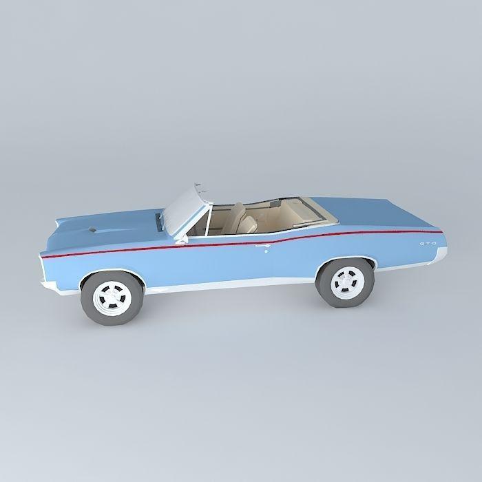 1967 庞蒂亚克 GTO 敞篷车3D打印模型