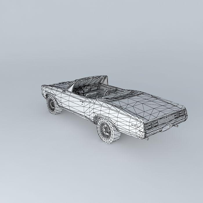 1967 庞蒂亚克 GTO 敞篷车3D打印模型