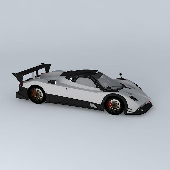 帕加尼风之子 跑车3D打印模型