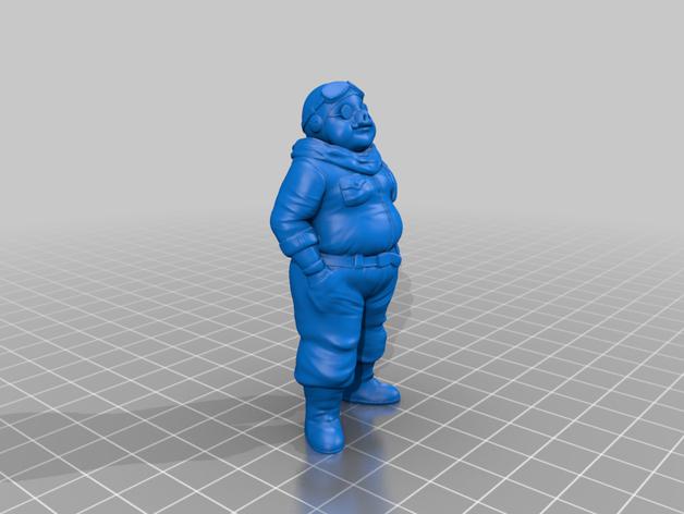 红猪3D打印模型