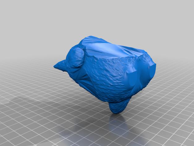 拎麻袋的龙猫3D打印模型