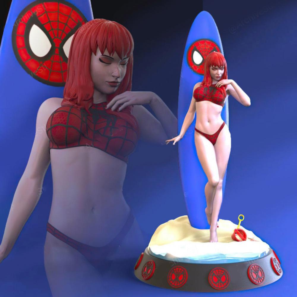蜘蛛侠冲浪者3D打印模型