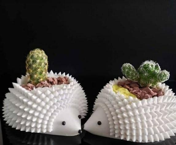 刺猬盆栽3D打印模型