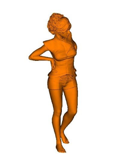 美女3D打印模型