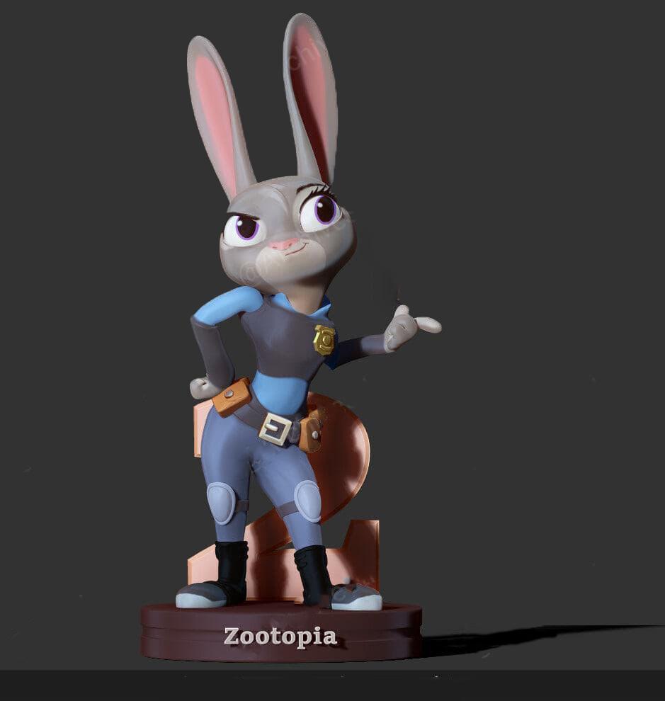 兔子警官 朱迪3D打印模型