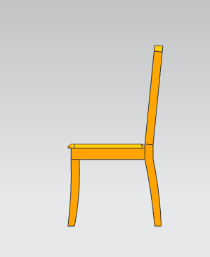 餐椅模型3D打印模型