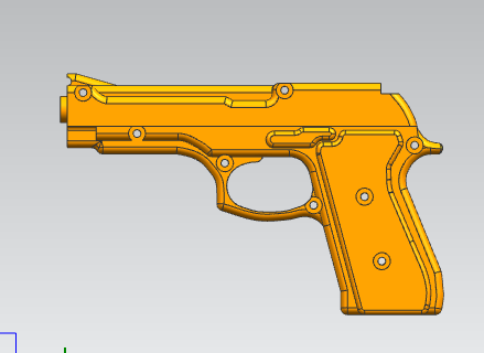 M9皮筋枪3D打印组件3D打印模型