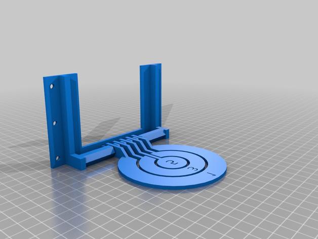 目标微调器 靶子3D打印模型