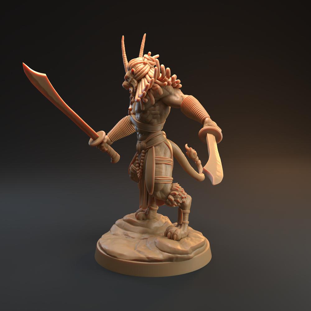 屠龙系列 狮头战士3D打印模型