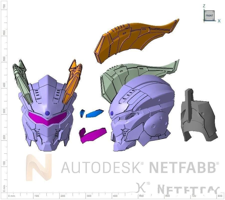 机动赛罗奥特曼面具3D打印模型