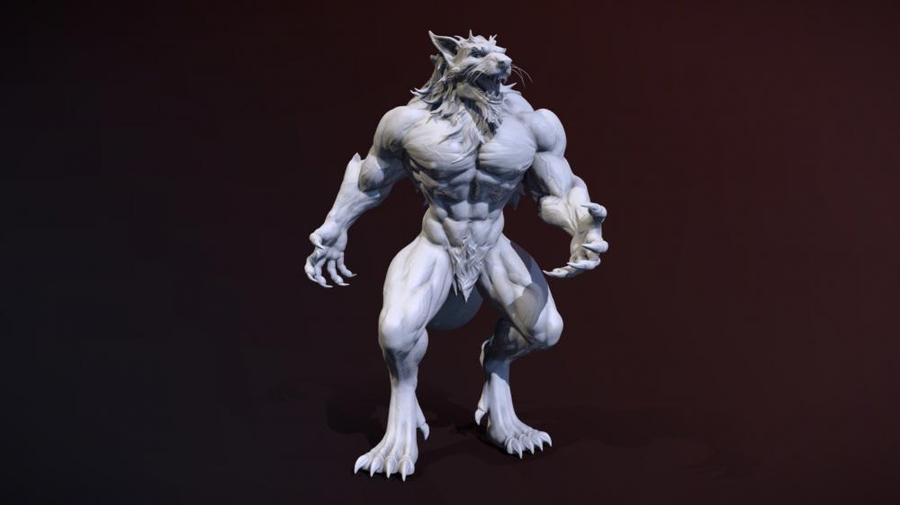 狼人3D打印模型