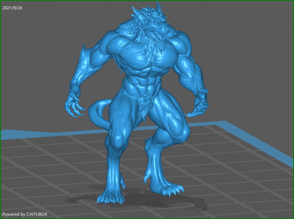 狼人3D打印模型
