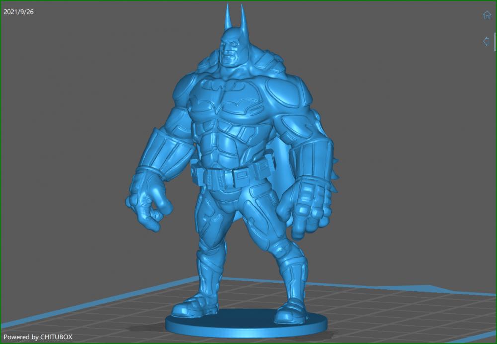 蝙蝠侠-肌肉版3D打印模型
