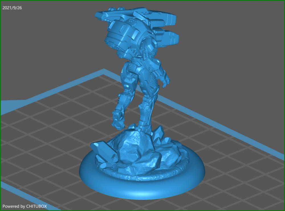 机甲战士3D打印模型