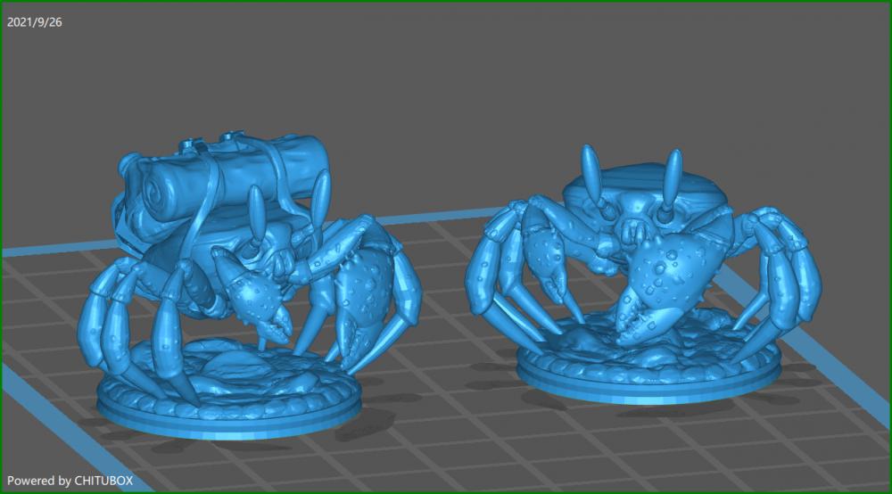 旅行螃蟹3D打印模型