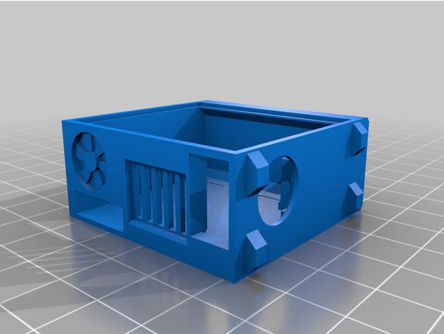 1/10比例微型电脑(带内部组件)3D打印模型