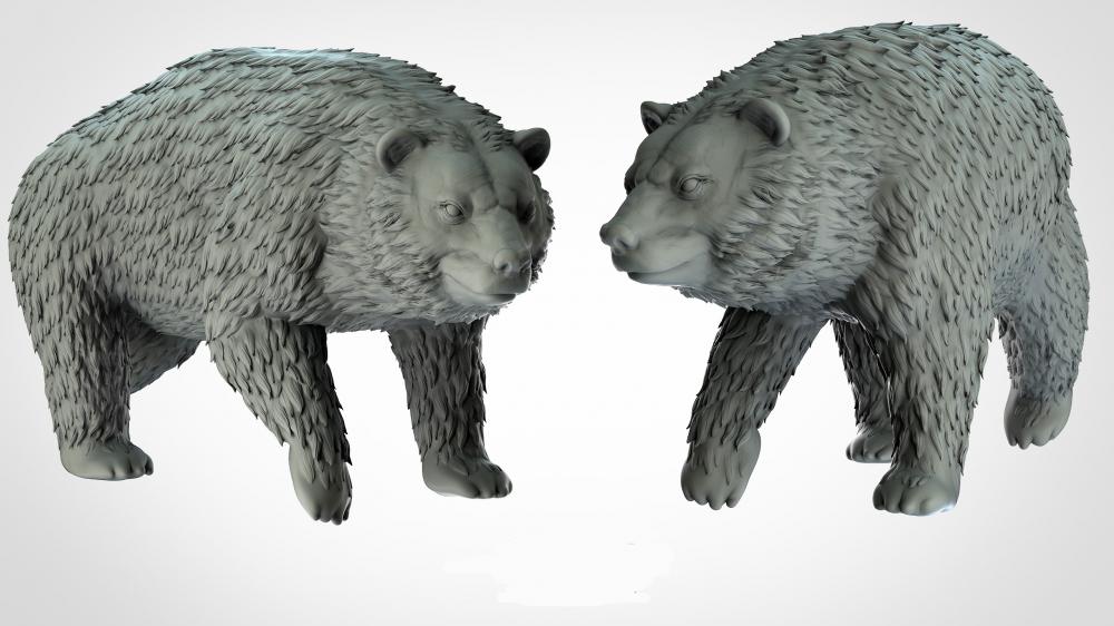 动物系列 熊3D打印模型