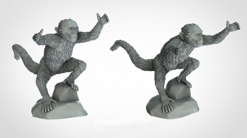 动物系列 猴子3D打印模型