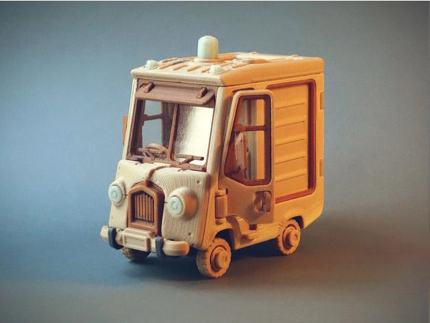 小货车3D打印模型