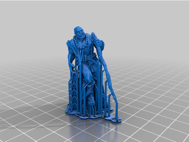 旅行老人3D打印模型
