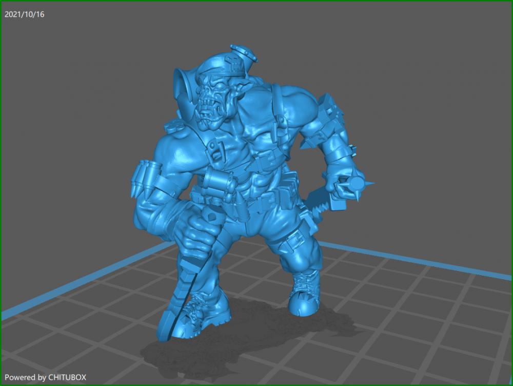 战锤40k兽人战士3D打印模型