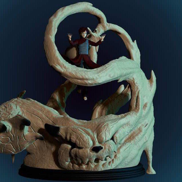 我爱罗 火影忍者3D打印模型