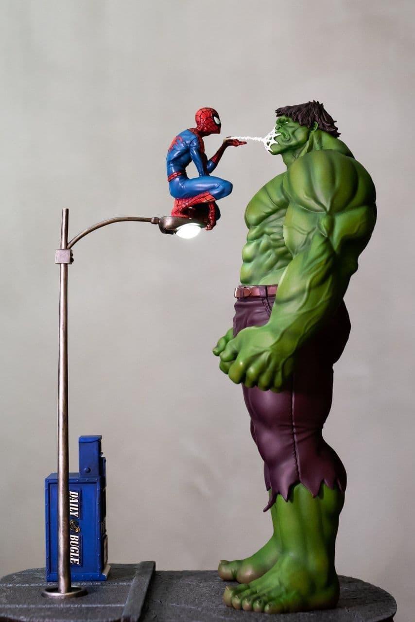 蜘蛛侠与绿巨人3D打印模型