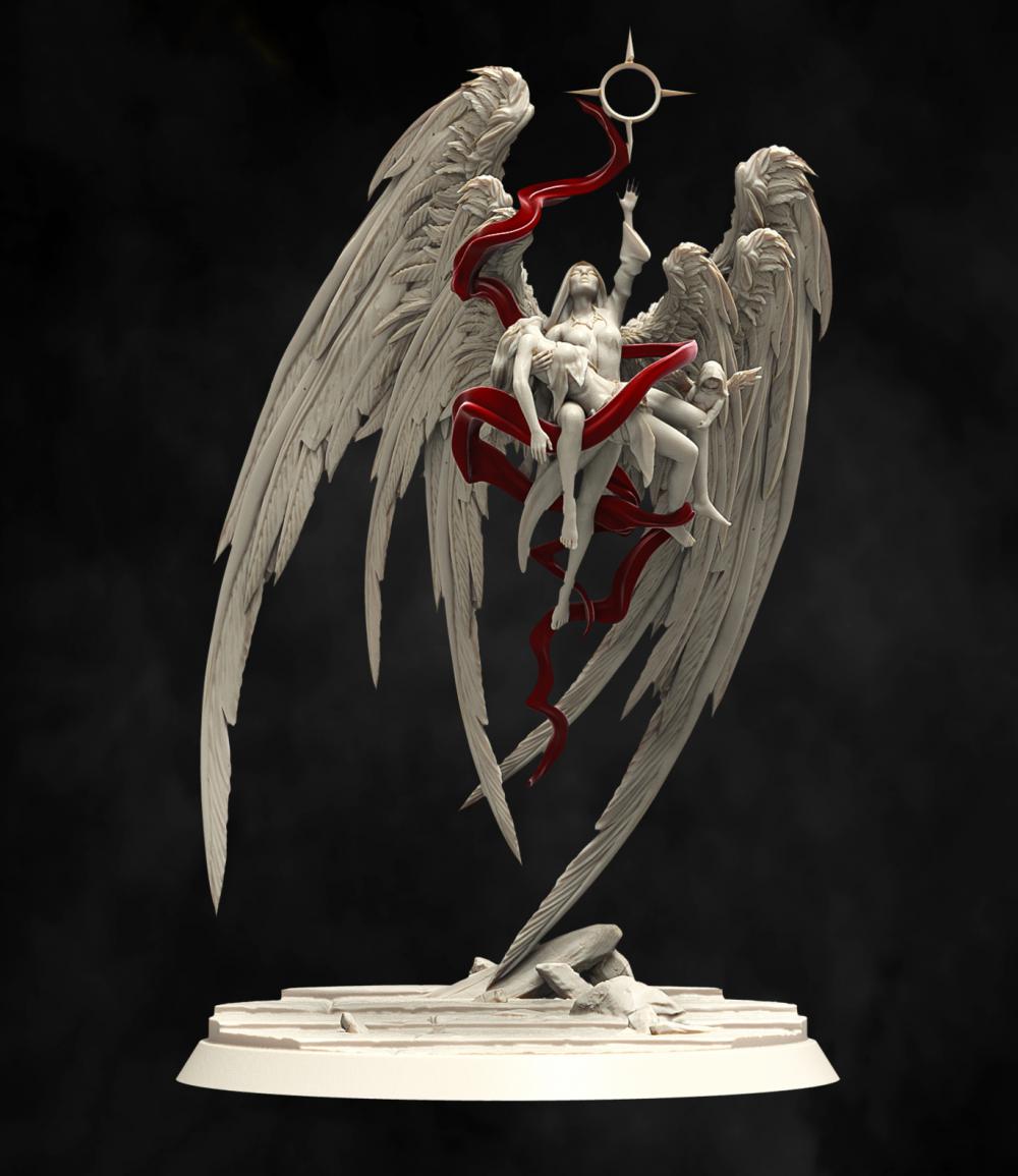 九重天天使 复活天使3D打印模型