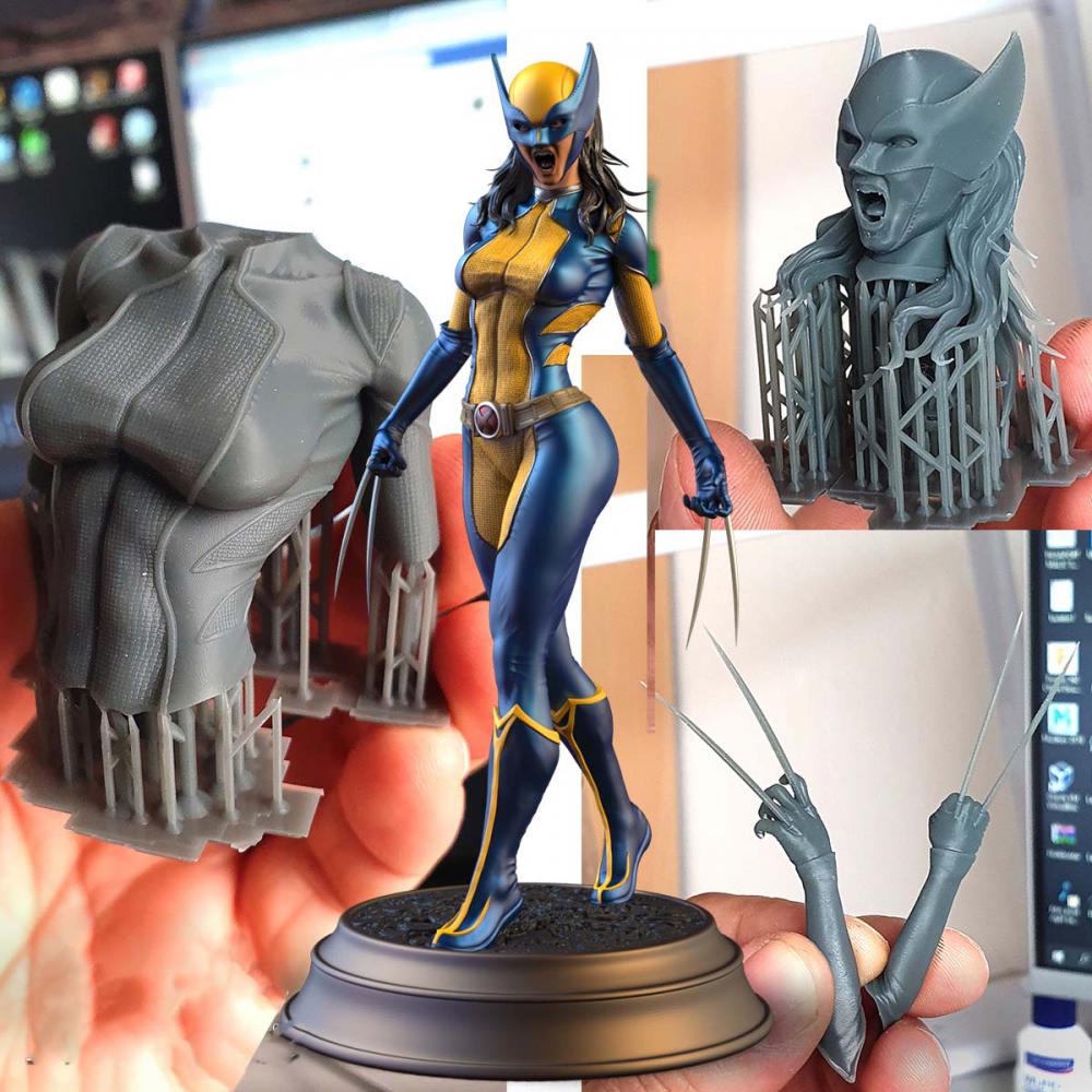 女金刚狼 X-23 站姿3D打印模型